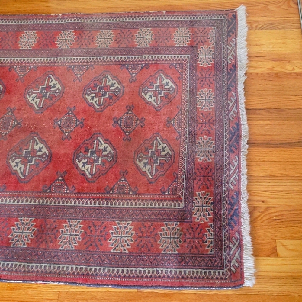 Vintage Red Moroccan Rug - Picture 6 of 8